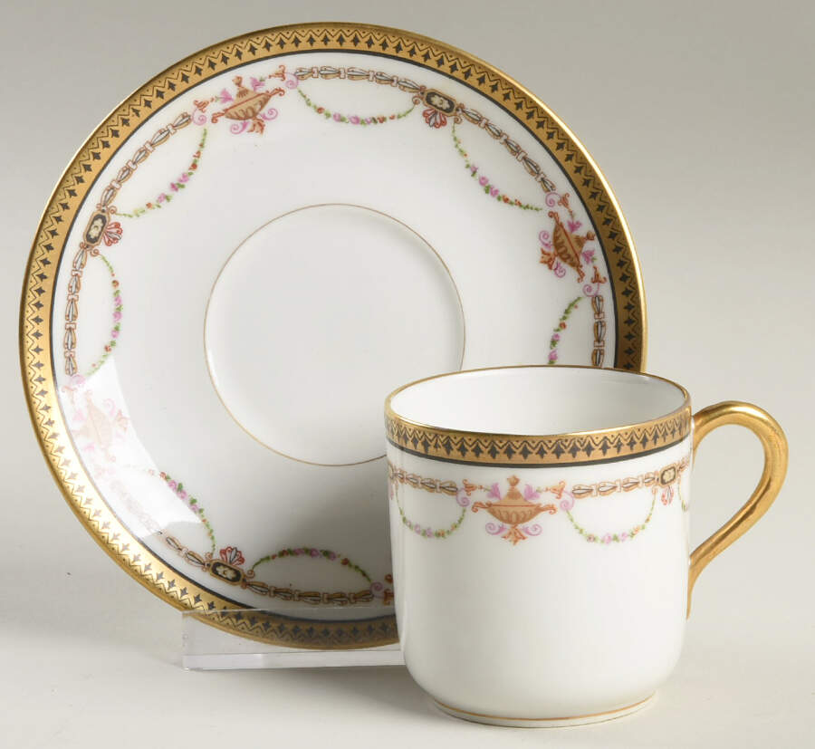 BER99 Demitasse Cup & Saucer Set by Bernardaud-1