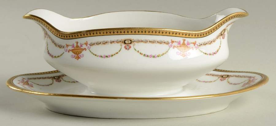 BER99 Gravy Boat with Attached Underplate by Bernardaud-1