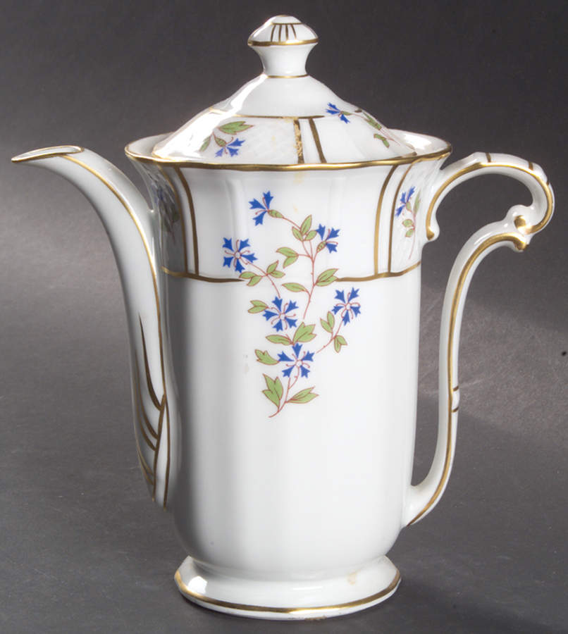 Bleuets Mini Coffee Pot & Lid by Bernardaud-1
