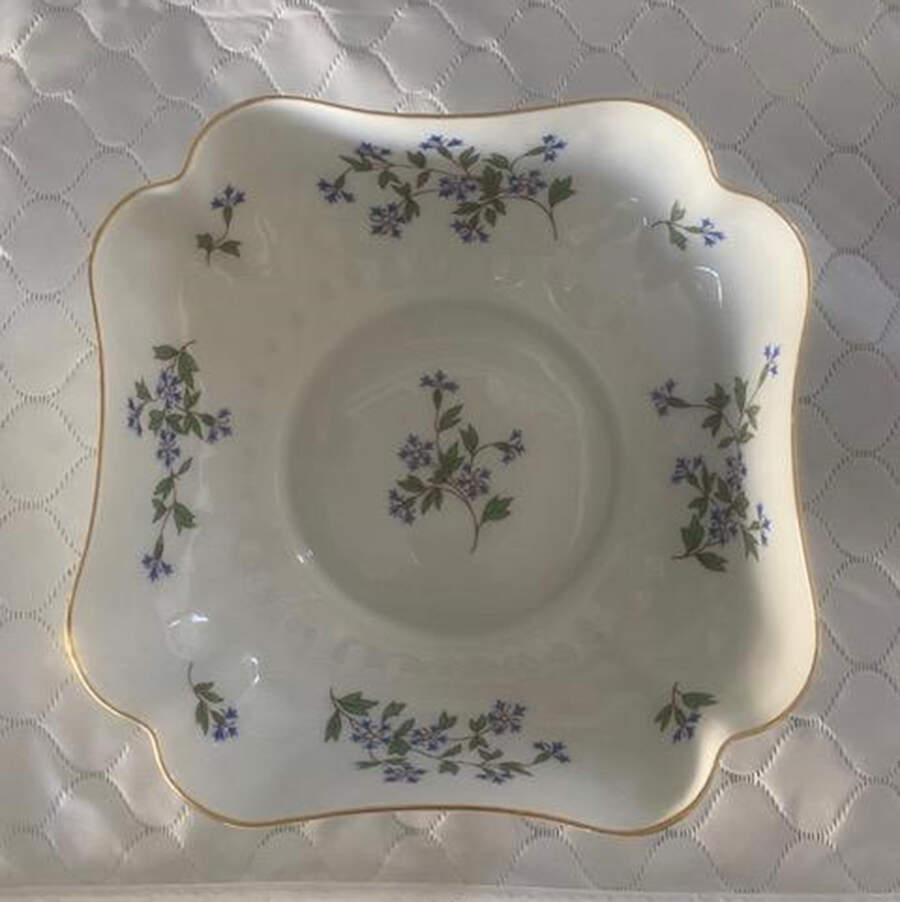Bleuets 7" Square Bowl by Bernardaud-1
