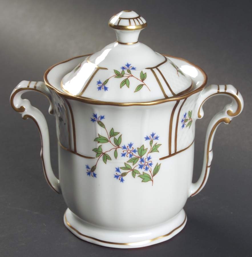 Bleuets Sugar Bowl & Lid by Bernardaud-1