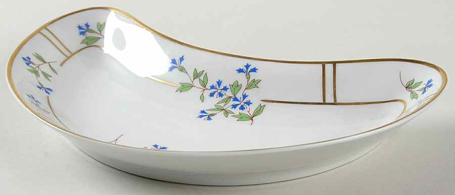 Bleuets Crescent Salad Plate by Bernardaud-1