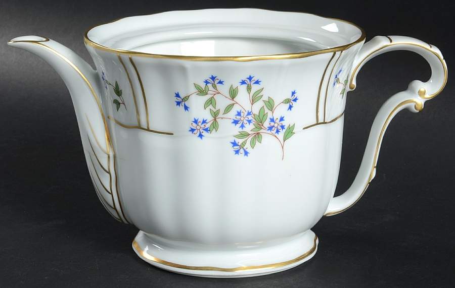 Bleuets Teapot No Lid by Bernardaud-1