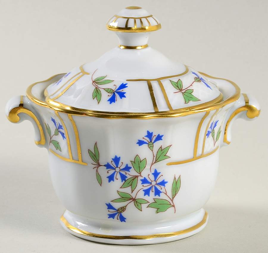 Bleuets Mini Sugar Bowl & Lid by Bernardaud-1
