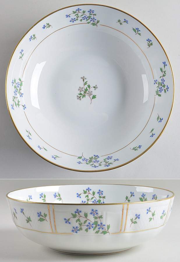 Bleuets 10" Large Salad Serving Bowl by Bernardaud-1