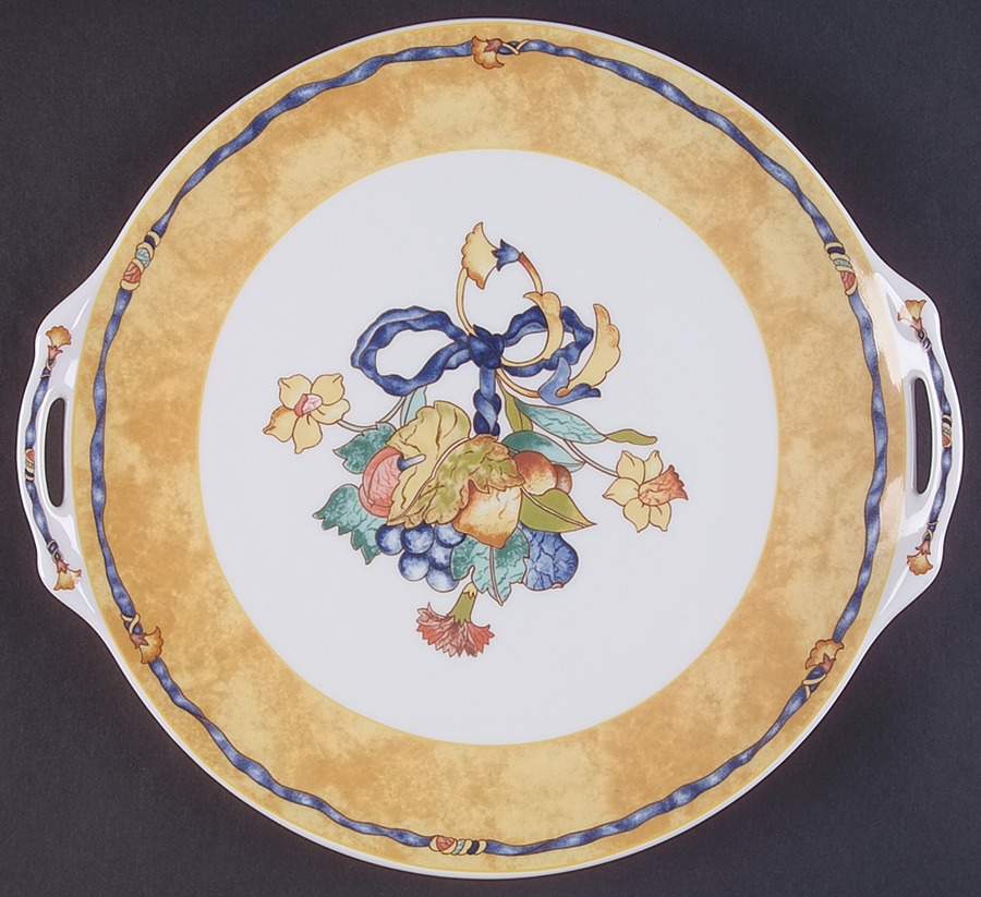 Borghese Handled Cake Plate by Bernardaud-1