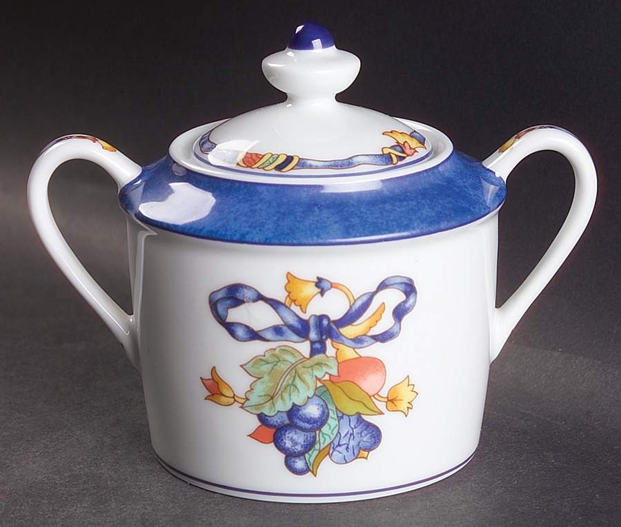 Borghese Mini Sugar Bowl & Lid by Bernardaud-1