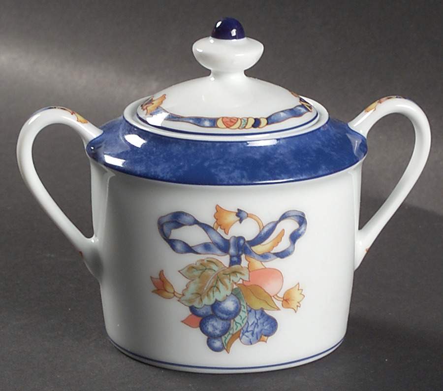 Borghese Sugar Bowl & Lid by Bernardaud-1
