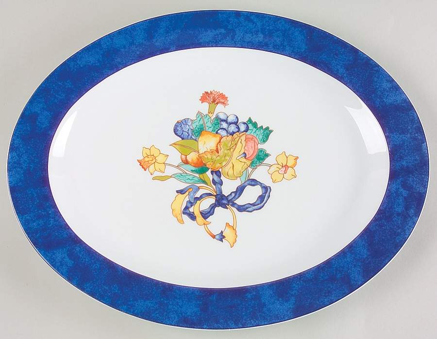 Borghese 15" Oval Serving Platter by Bernardaud-1