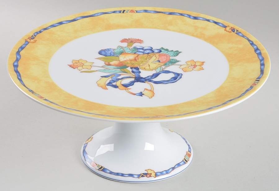 Borghese 10" Diameter Pedestal Cake Stand by Bernardaud-1