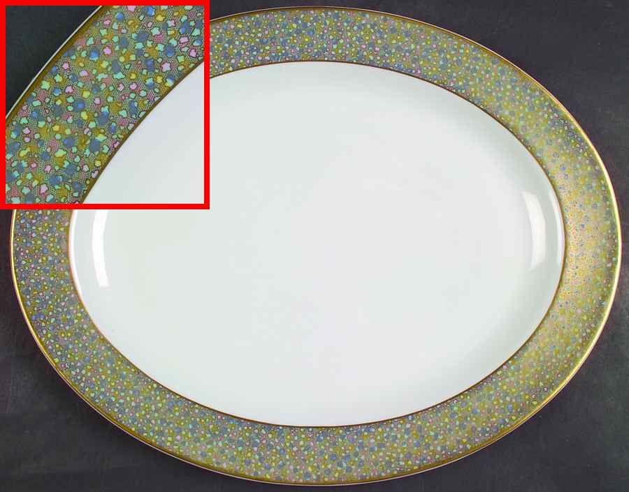 Boston 15" Oval Serving Platter by Bernardaud-1