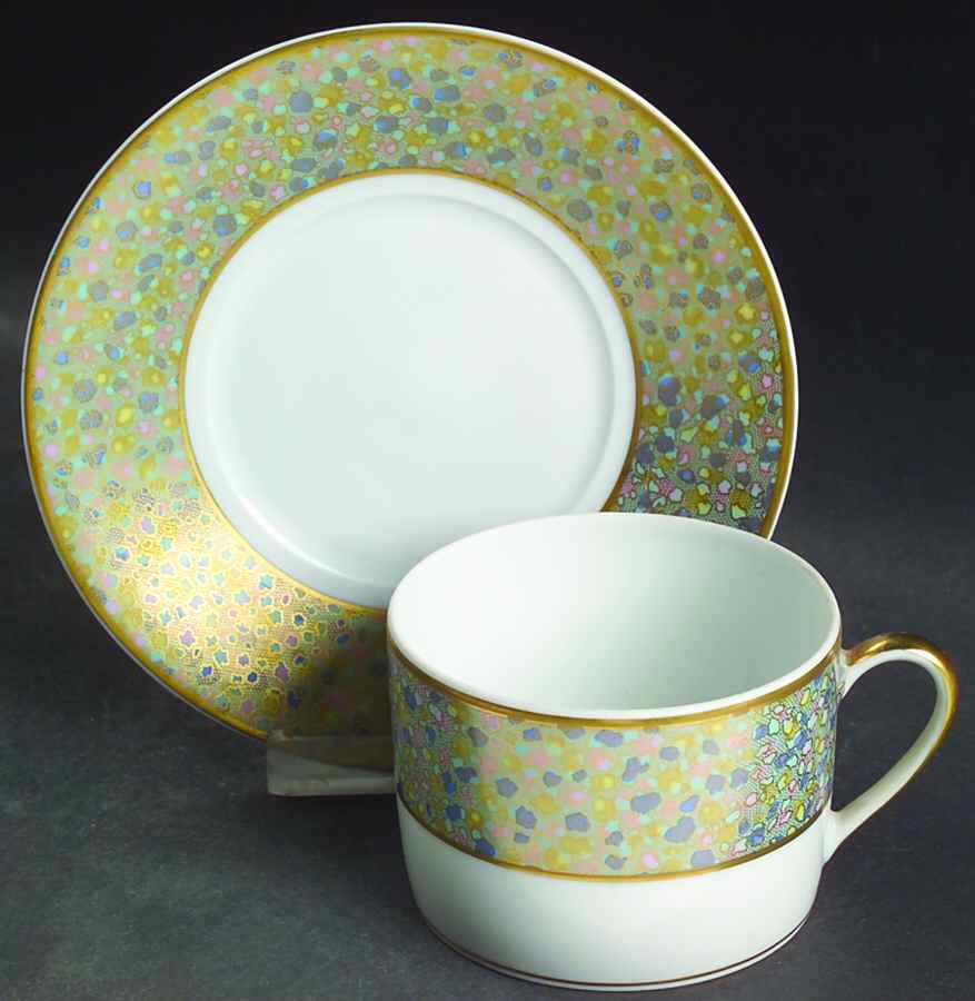 Boston Flat Cup & Saucer Set by Bernardaud-1