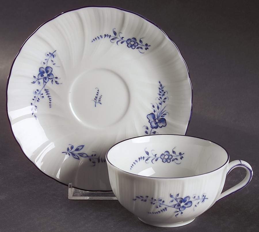 Brindilles Flat Cup & Saucer Set by Bernardaud-1