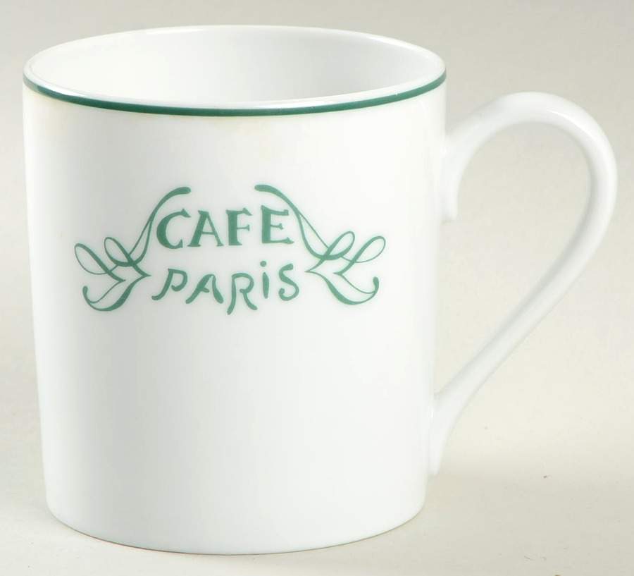 Cafe Paris Green Mug by Bernardaud-1