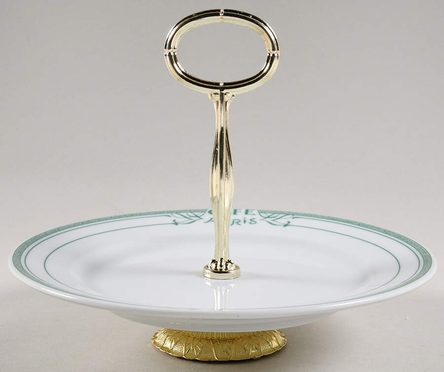 Cafe Paris Green 6" - 7" Tidbit (from Salad Plate) HC by Bernardaud-1