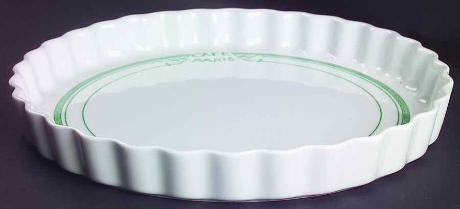 Cafe Paris Green 12" Quiche by Bernardaud-1