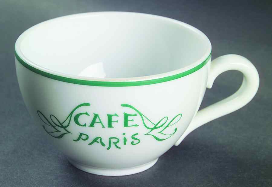 Cafe Paris Green Flat Cup by Bernardaud-1