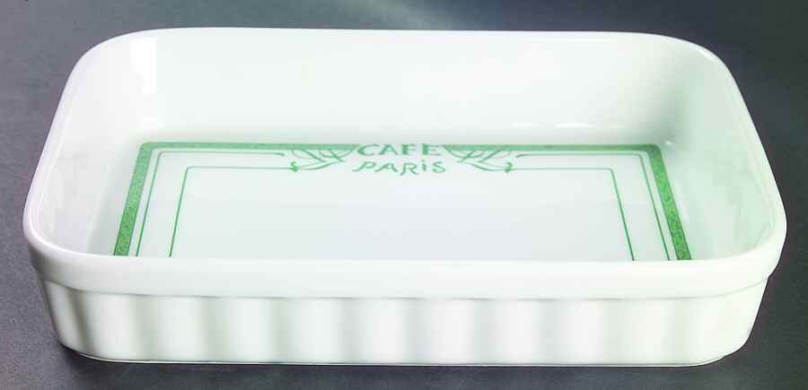 Cafe Paris Green 10" Lasagna by Bernardaud-1