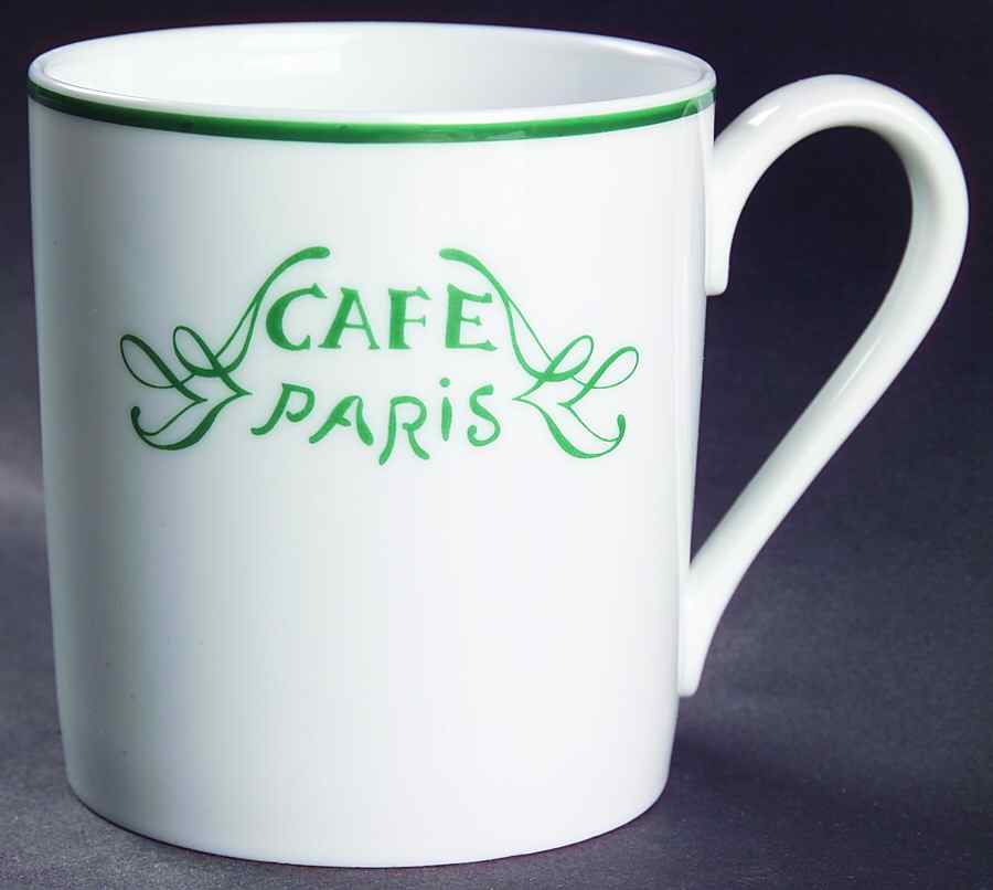 Cafe Paris Green Mug by Bernardaud-1