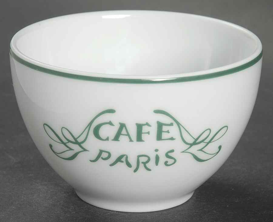 Cafe Paris Green Sugar Bowl No Lid by Bernardaud-1