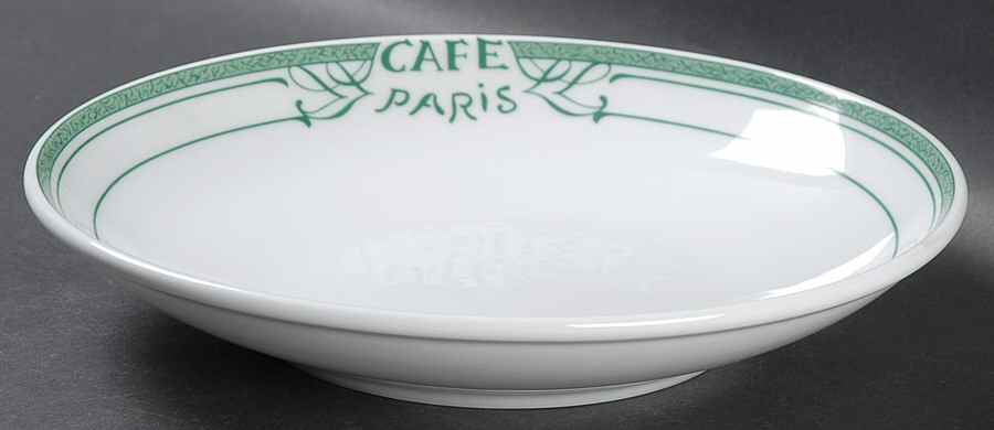 Cafe Paris Green 8" Individual Pasta Bowl by Bernardaud-1
