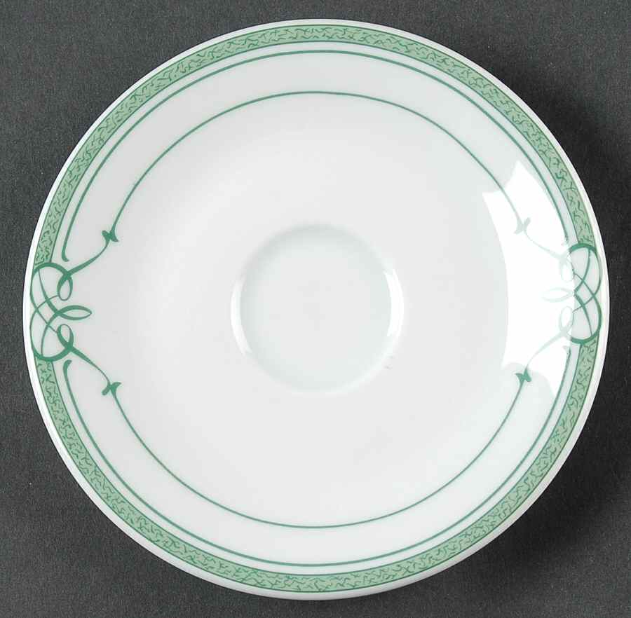 Cafe Paris Green Saucer for Demitasse Cup by Bernardaud-1