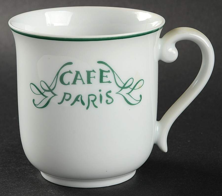 Cafe Paris Green Mug by Bernardaud-1