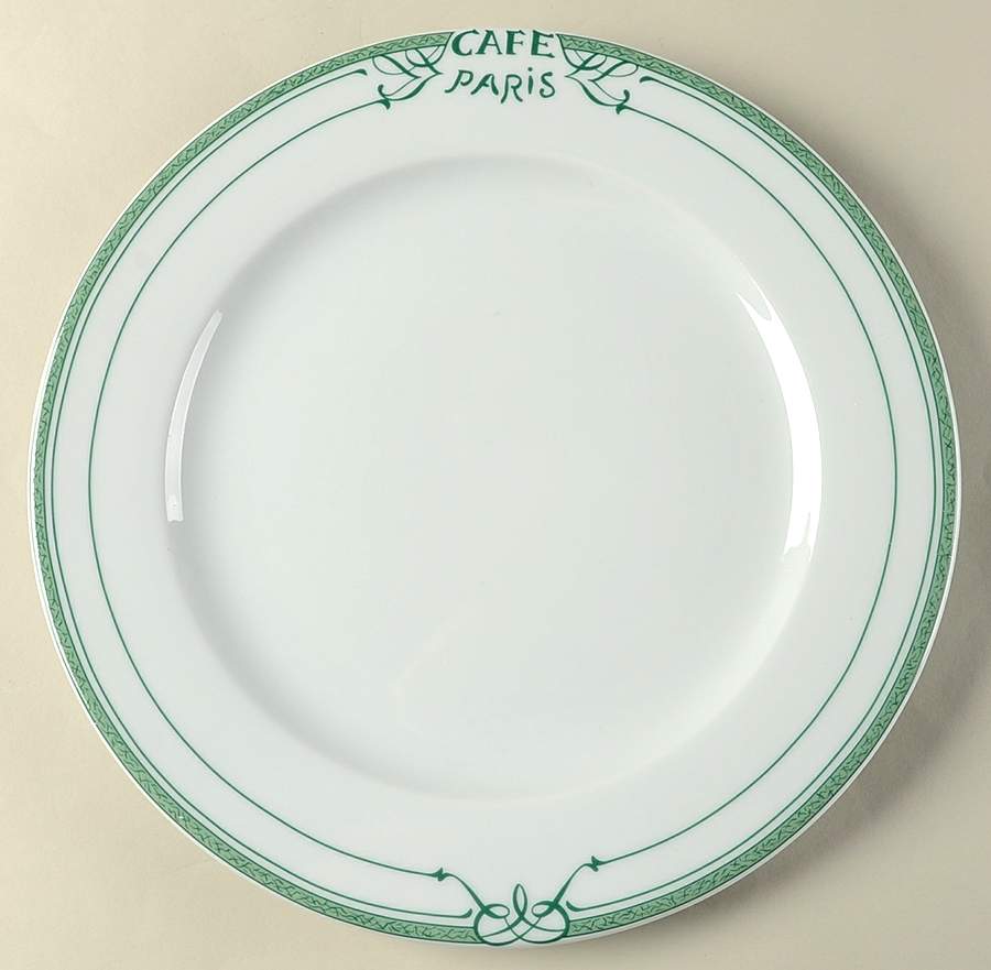 Cafe Paris Green Service Plate (Charger) by Bernardaud-1