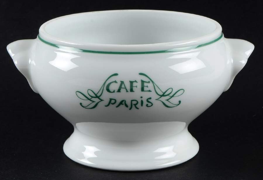 Cafe Paris Green Individual Soup No Lid by Bernardaud-1