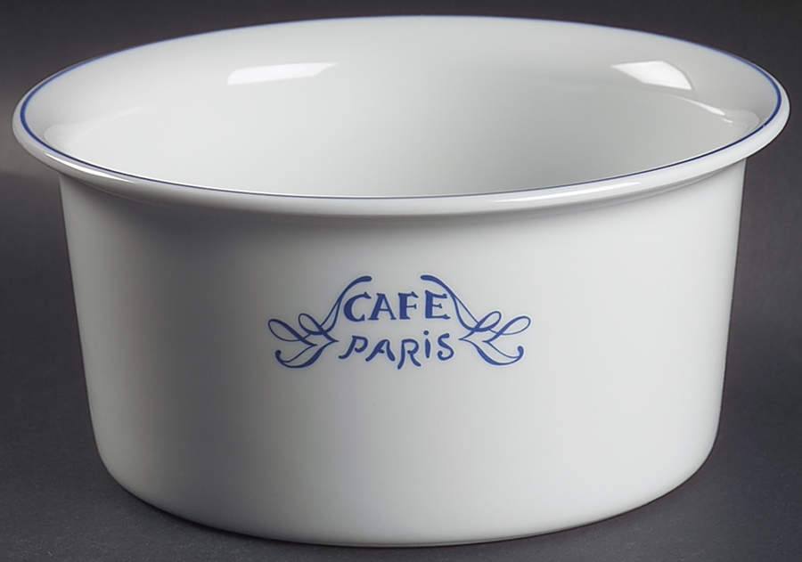 Cafe Paris Blue 8" Souffle by Bernardaud-1