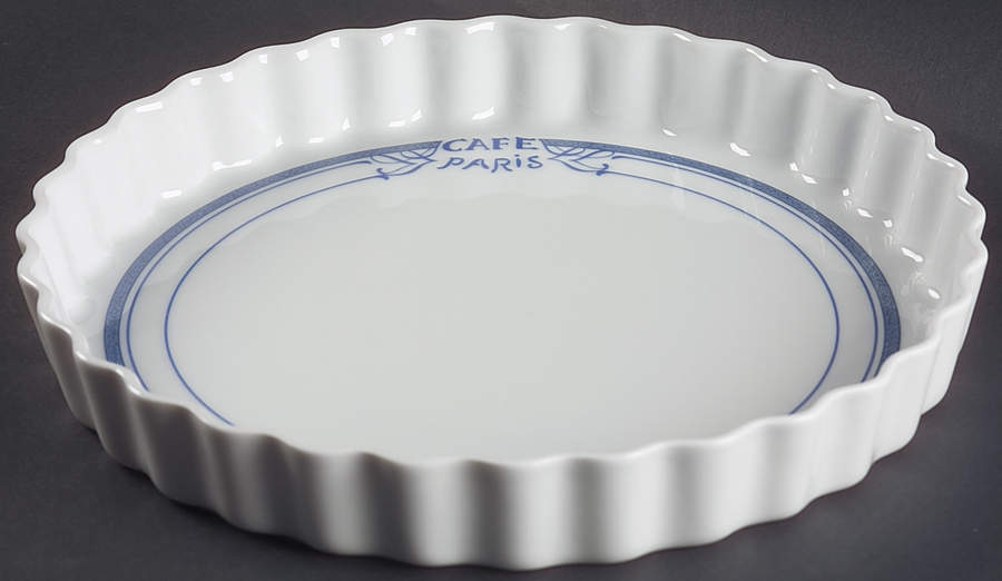 Cafe Paris Blue 12" Quiche by Bernardaud-1