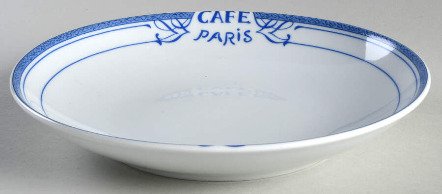 Cafe Paris Blue 9" Individual Pasta Bowl by Bernardaud-1