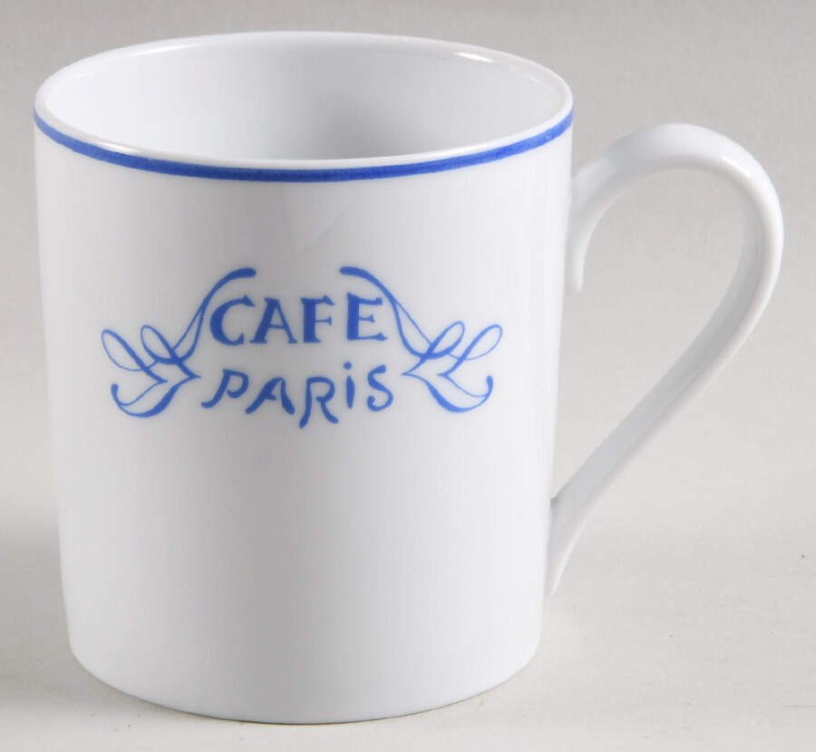Cafe Paris Blue Mug by Bernardaud-1