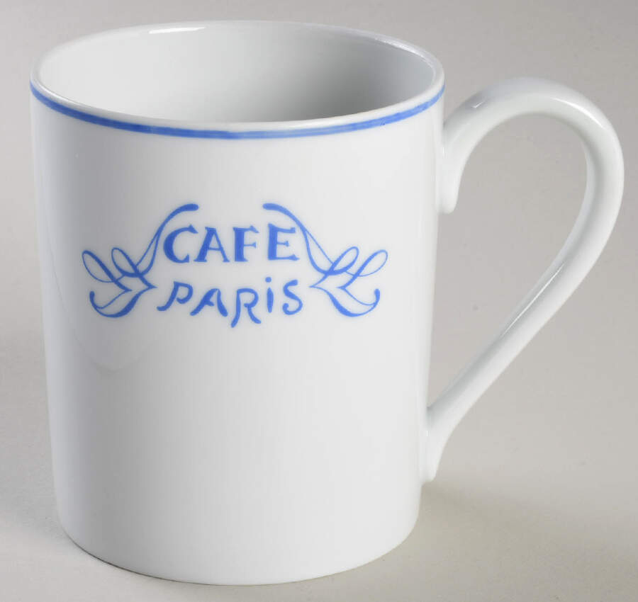 Cafe Paris Blue Mug by Bernardaud-1
