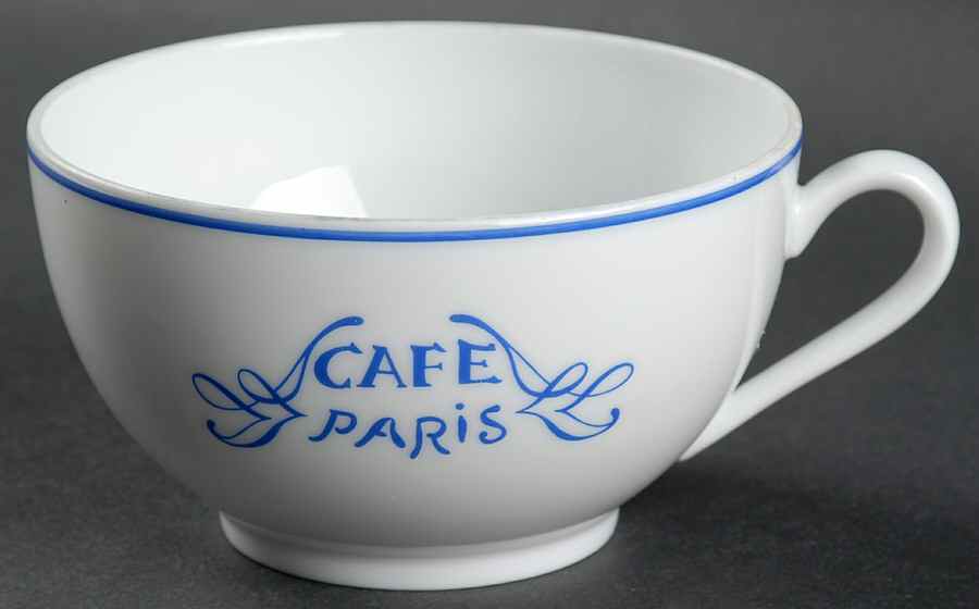 Cafe Paris Blue Jumbo Cup by Bernardaud-1