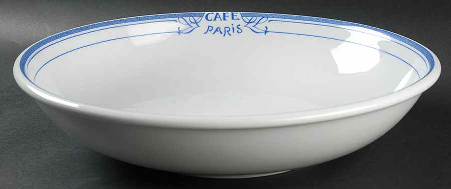 Cafe Paris Blue 13" Pasta Serving Bowl by Bernardaud-1