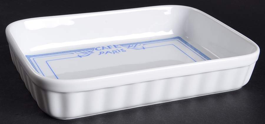 Cafe Paris Blue 10" Lasagna by Bernardaud-1