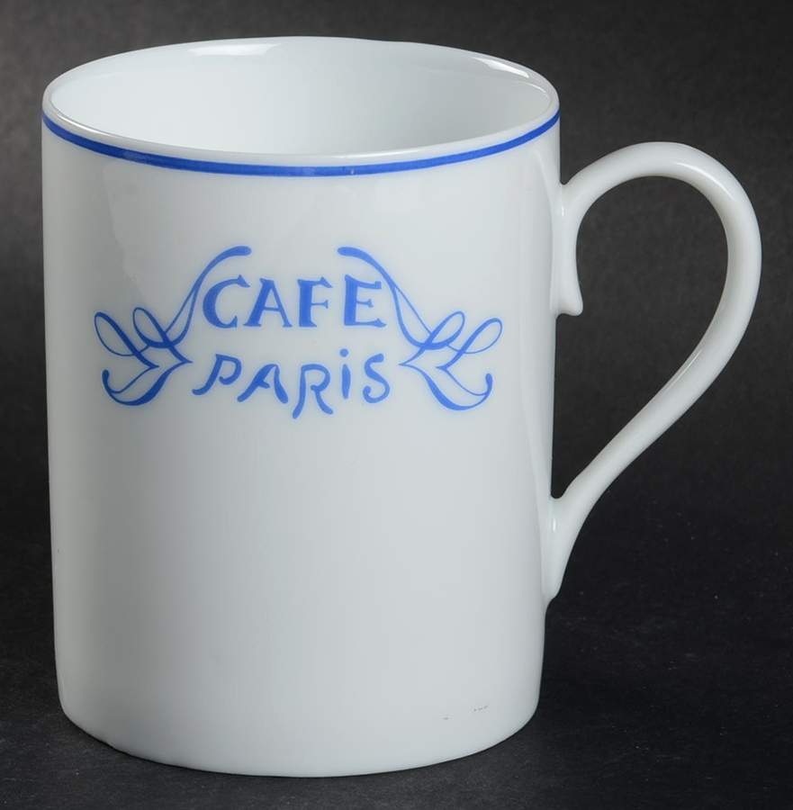 Cafe Paris Blue Mug by Bernardaud-1