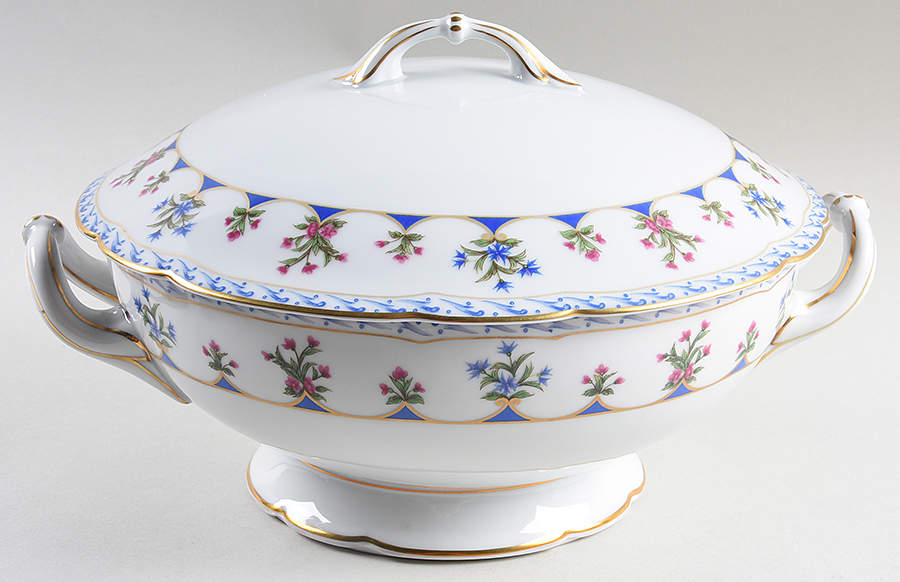 Chateaubriand Blue Tureen & Lid by Bernardaud-1