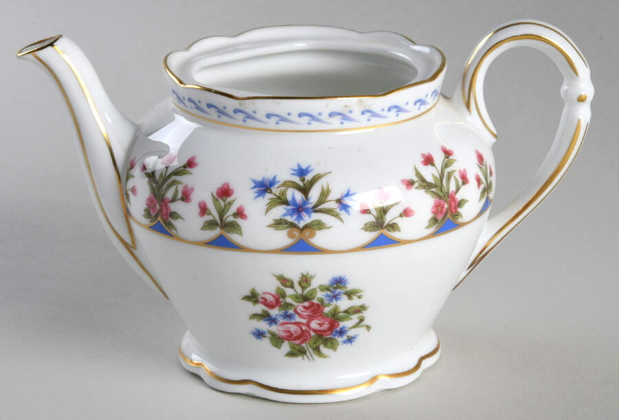 Chateaubriand Blue Mini Teapot No Lid by Bernardaud-1