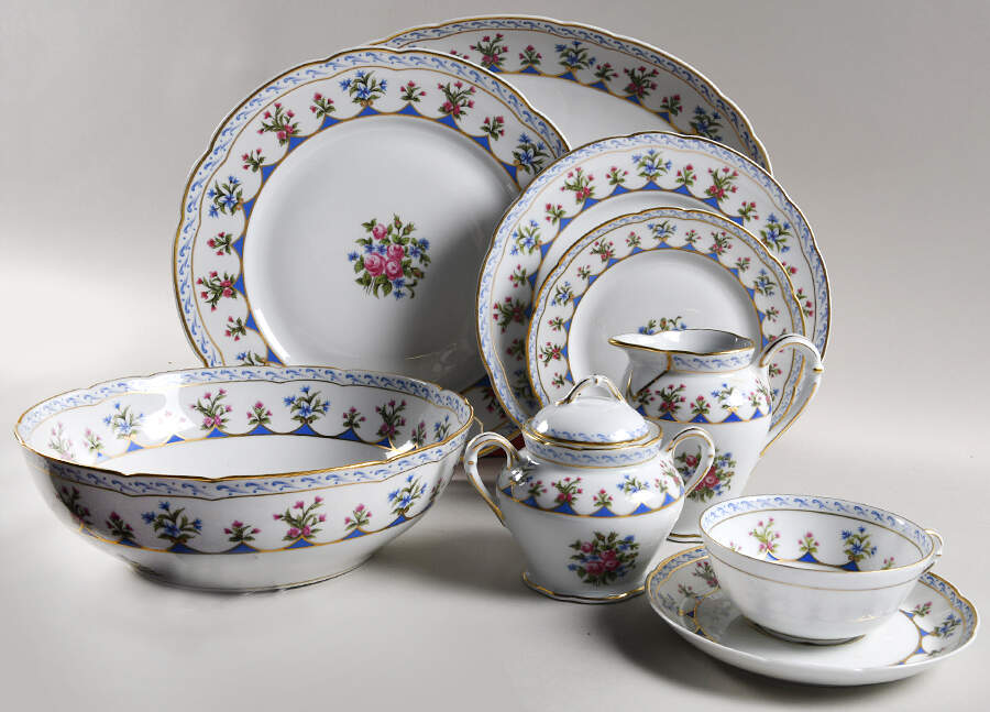 Chateaubriand Blue 45 Piece Starter Set by Bernardaud-1