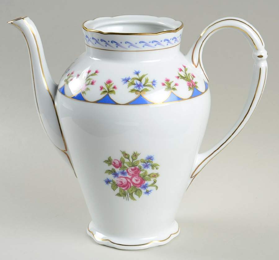 Chateaubriand Blue Coffee Pot No Lid by Bernardaud-1