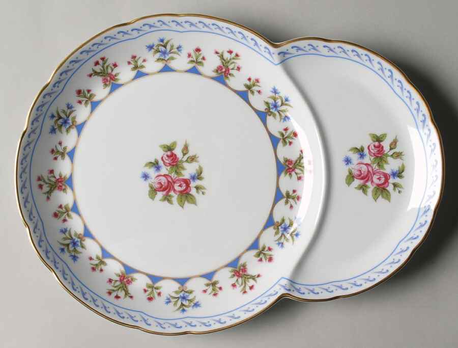 Chateaubriand Blue Individual Berry Set, Tray Only by Bernardaud-1