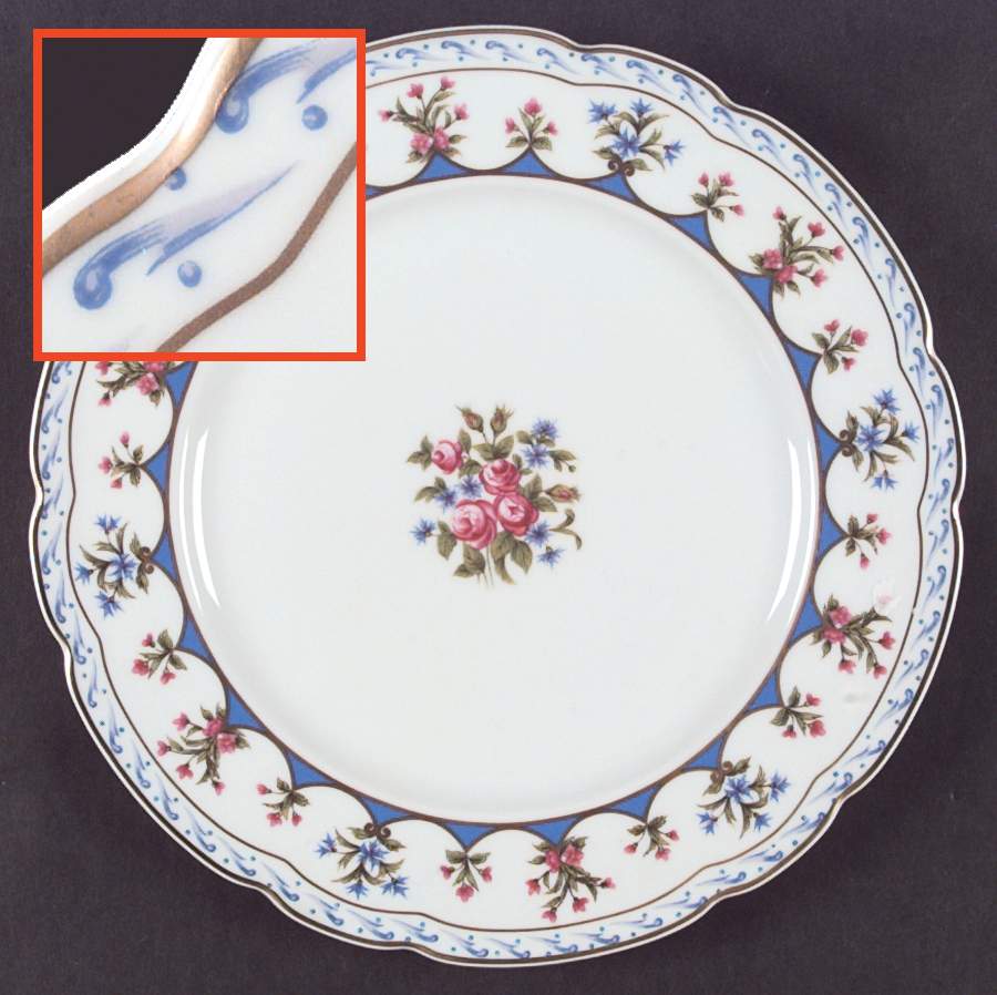 Chateaubriand Blue Dinner Plate by Bernardaud-1