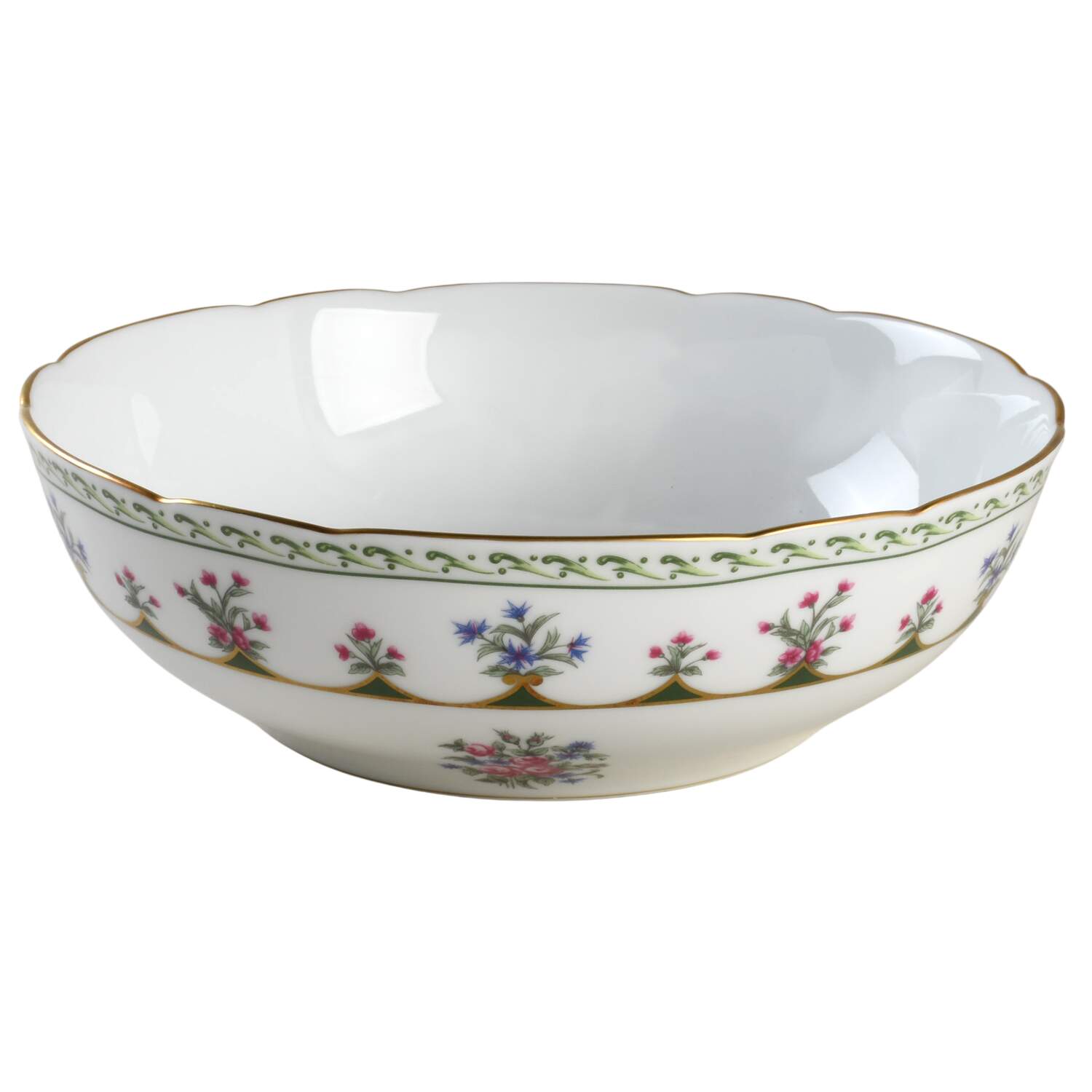 Chateaubriand Green 9" Round Vegetable Bowl by Bernardaud-1