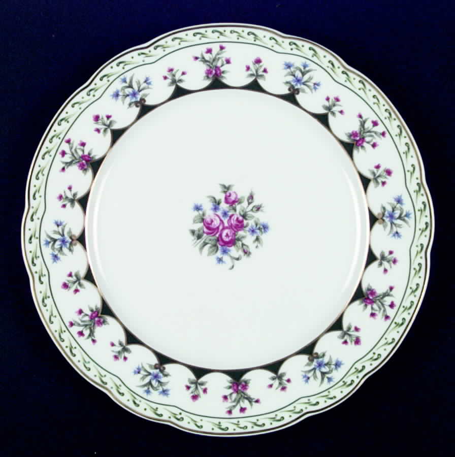 Chateaubriand Green Dinner Plate by Bernardaud-1
