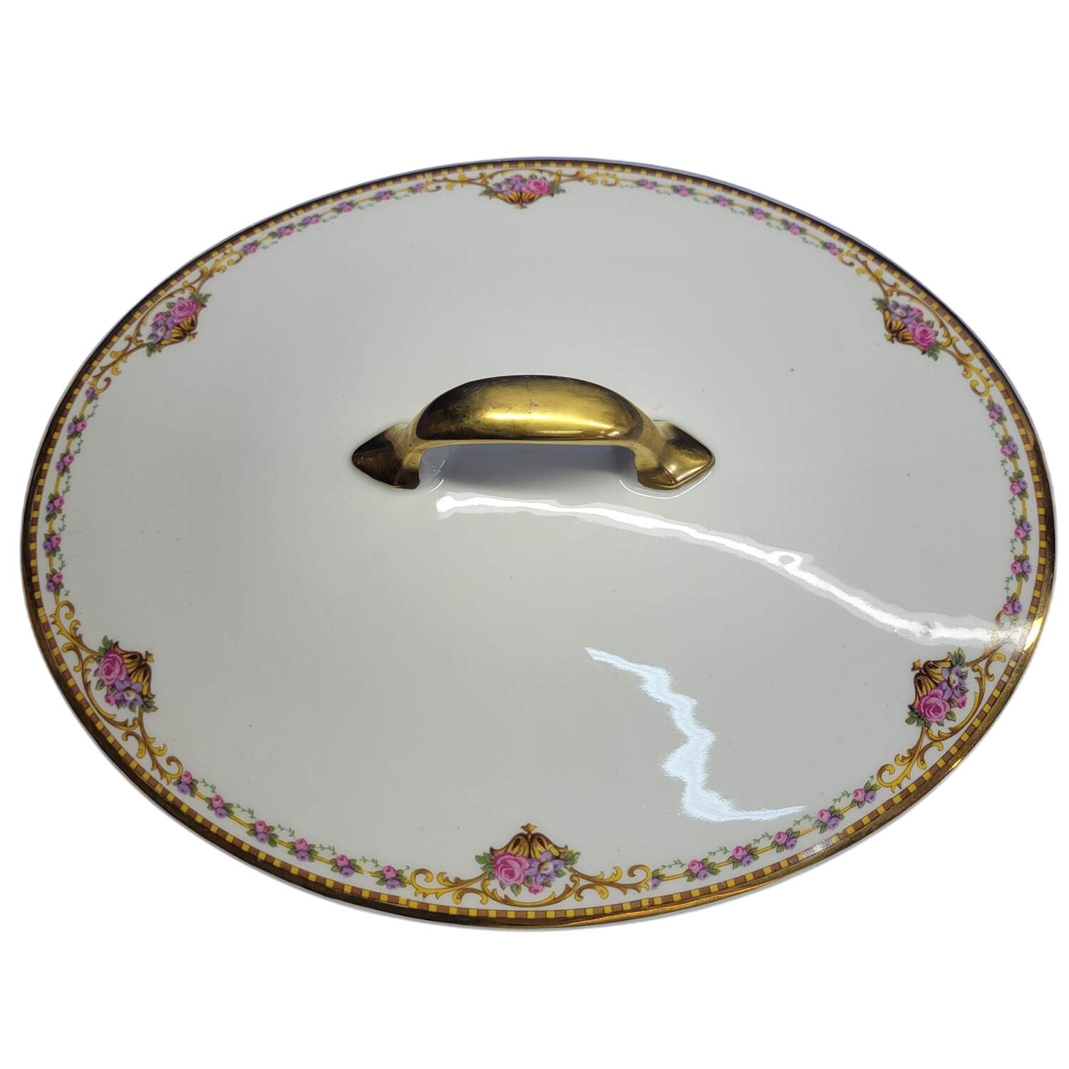 Chamberry Lid for Oval Vegetable by Bernardaud-1