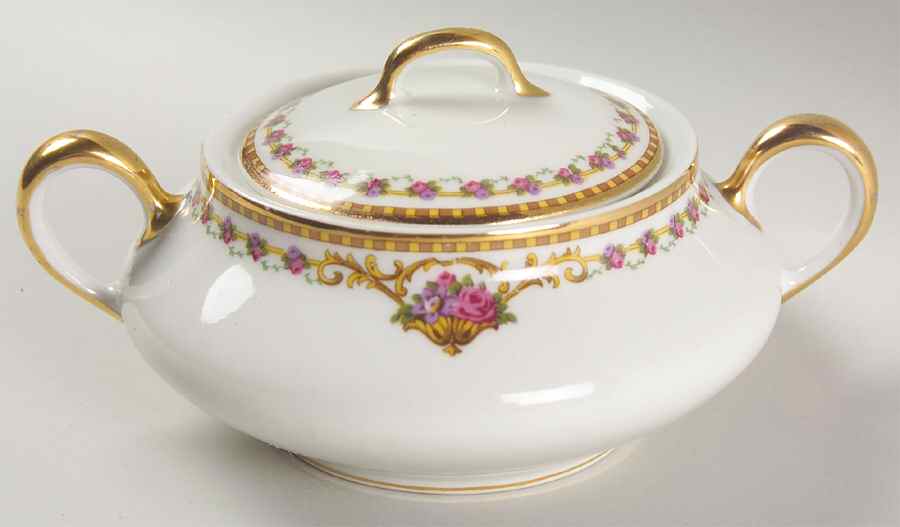 Chamberry Sugar Bowl & Lid by Bernardaud-1