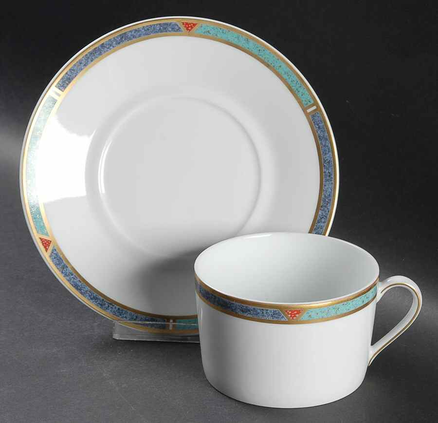 Champs Elysees Breakfast Cup & Saucer Set by Bernardaud-1
