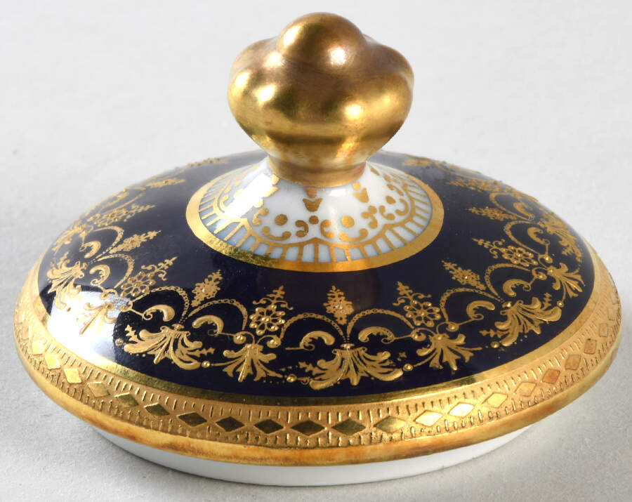 Chenonceaux Cobalt Lid for Mini Sugar Bowl by Bernardaud-1